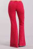 Chatoyant Mineral Wash Bell Bottoms Raspberry