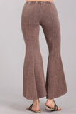 Chatoyant Mineral Wash Cropped Flare Bells Desert Taupe