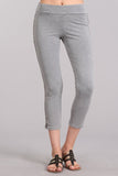 Chatoyant Mineral Wash Side Lace Leggings Silver