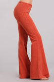 Chatoyant Mineral Wash Bell Bottoms Rust