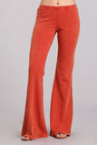 Chatoyant Mineral Wash Bell Bottoms Rust