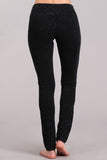 Chatoyant Crochet Lace Leggings Black