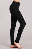 Chatoyant Crochet Lace Leggings Black