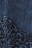 Chatoyant Crochet Lace Leggings Electric Blue