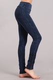 Chatoyant Crochet Lace Leggings Electric Blue