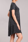 Chatoyant Mineral Wash Dress Black