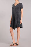 Chatoyant Mineral Wash Dress Black