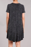 Chatoyant Mineral Wash Dress Black