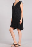 Chatoyant Mineral Wash Tank Dress Black