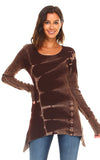 Urban X Long Sleeve 2 Tone Thermal Top Rusty Brown