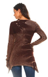 Urban X Long Sleeve 2 Tone Thermal Top Rusty Brown