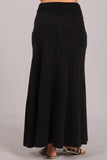 Chatoyant Mineral Wash Skirt Black