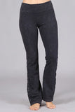 Chatoyant Mineral Wash Bootcut Crochet Lace Dark Ash Gray