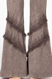 Chatoyant Double Fringe Bell Bottoms Desert Taupe