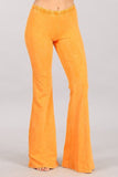 Chatoyant Mineral Wash Bell Bottoms Tangerine