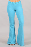 Chatoyant Mineral Wash Bell Bottoms Aqua