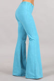 Chatoyant Mineral Wash Bell Bottoms Aqua