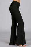 Chatoyant Eyelet Stretch Pants Black