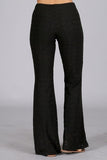 Chatoyant Eyelet Stretch Pants Black