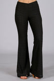 Chatoyant Eyelet Stretch Pants Black