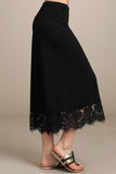 Chatoyant Lace Gauchos Black