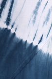 Chatoyant Casual Tie Dye Dress Blue
