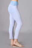 Chatoyant Mineral Wash Capris Powder Blue