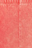 Chatoyant Mineral Wash Cropped Flare Bells Peach