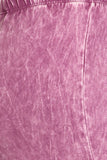 Chatoyant Mineral Wash Cropped Flare Bells Magenta Haze