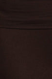 Chatoyant Fold Over Waist Palazzo Brown
