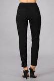 Chatoyant Crop Capris with Side Split Black