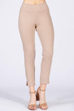 Chatoyant Crop Capris with Side Split Khaki