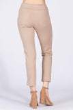Chatoyant Crop Capris with Side Split Khaki