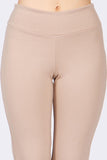Chatoyant Crop Capris with Side Split Khaki