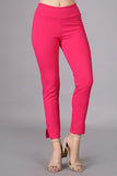 Chatoyant Crop Capris with Side Split Bubble Gum Pink