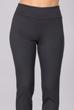 Chatoyant Crop Capris with Side Split Charcoal
