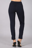 Chatoyant Crop Capris with Side Split Navy