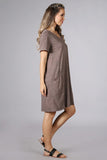 Chatoyant Mineral Wash Pocket Dress Desert Taupe