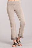 Chatoyant Plus Size Mineral Wash Ankle Length Crochet Fringe Stone