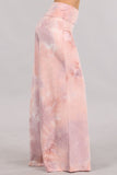 Chatoyant Lilac and Mauve Tie Dye Palazzo Pants