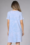 Chatoyant Mineral Wash Pocket Dress Powder Blue