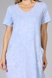 Chatoyant Mineral Wash Pocket Dress Powder Blue