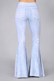 Chatoyant Mineral Wash French Terry Pants Powder Blue