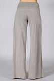 Chatoyant Mineral Wash Wide Leg Palazzo Pants Stone