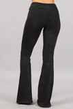 Chatoyant Mineral Washed French Terry Pocket Pants Black