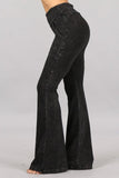 Chatoyant Mineral Washed French Terry Pocket Pants Black