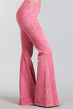 Chatoyant Mineral Wash Bell Bottoms Pink
