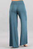 Chatoyant Plus Size Palazzo Pants Deep Teal