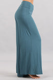 Chatoyant Plus Size Palazzo Pants Deep Teal