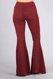 Chatoyant Plus Size Mineral Wash French Terry Pants Burnt Clay